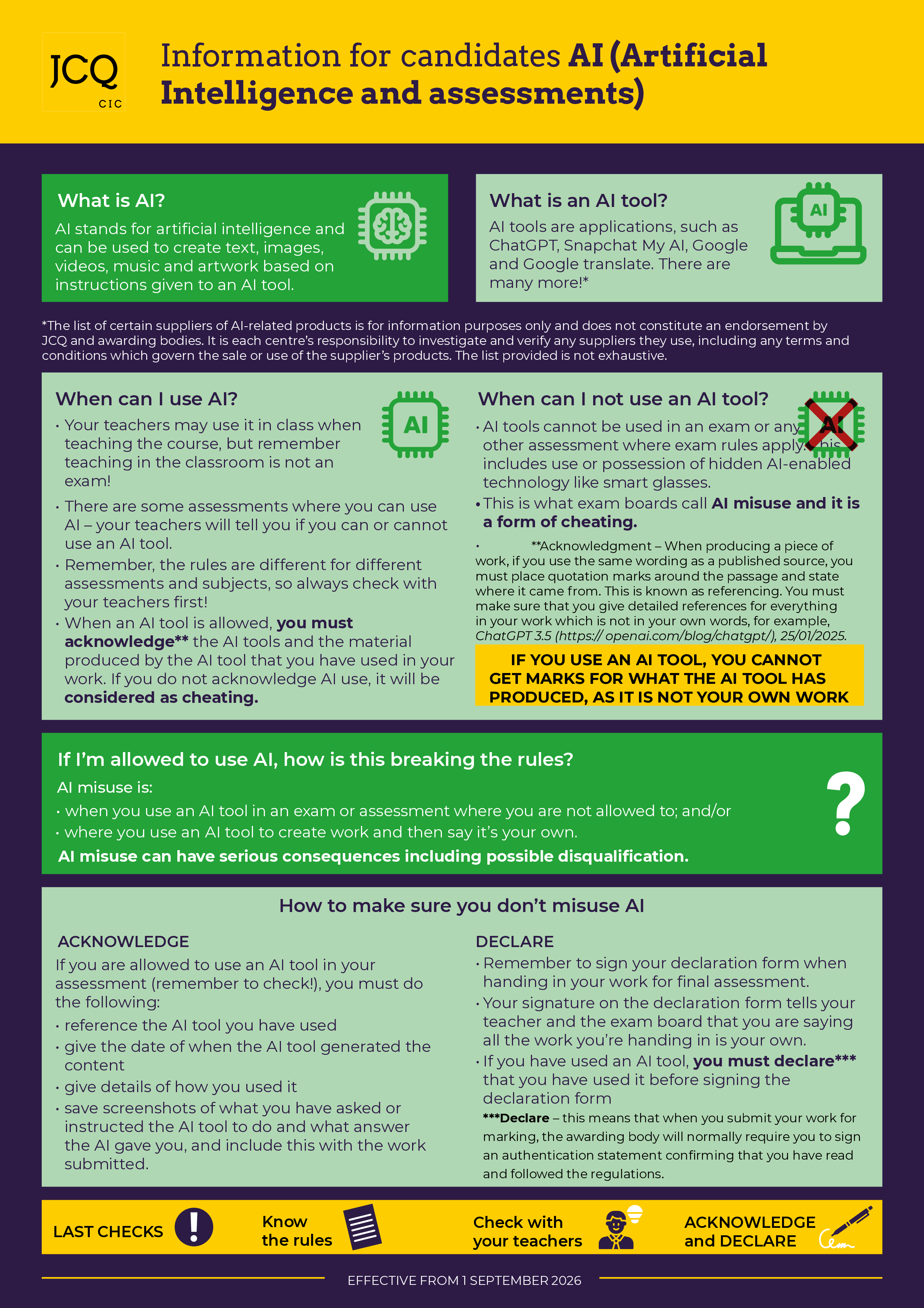 AI Assessment poster